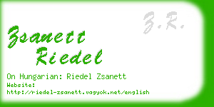 zsanett riedel business card